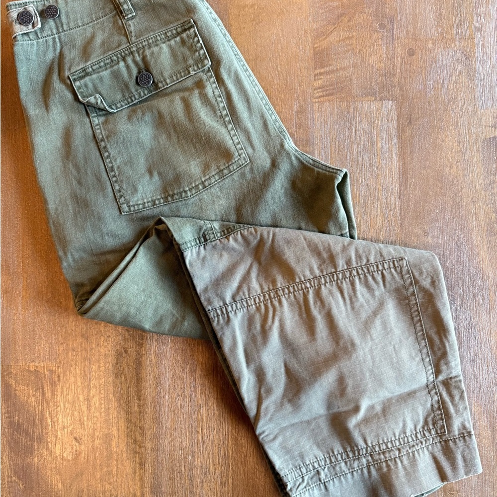 Polo by Ralph Lauren Green Ankle Cropped Pants Relaxed Fit